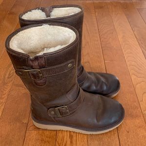 UGG Kensington leather boots
